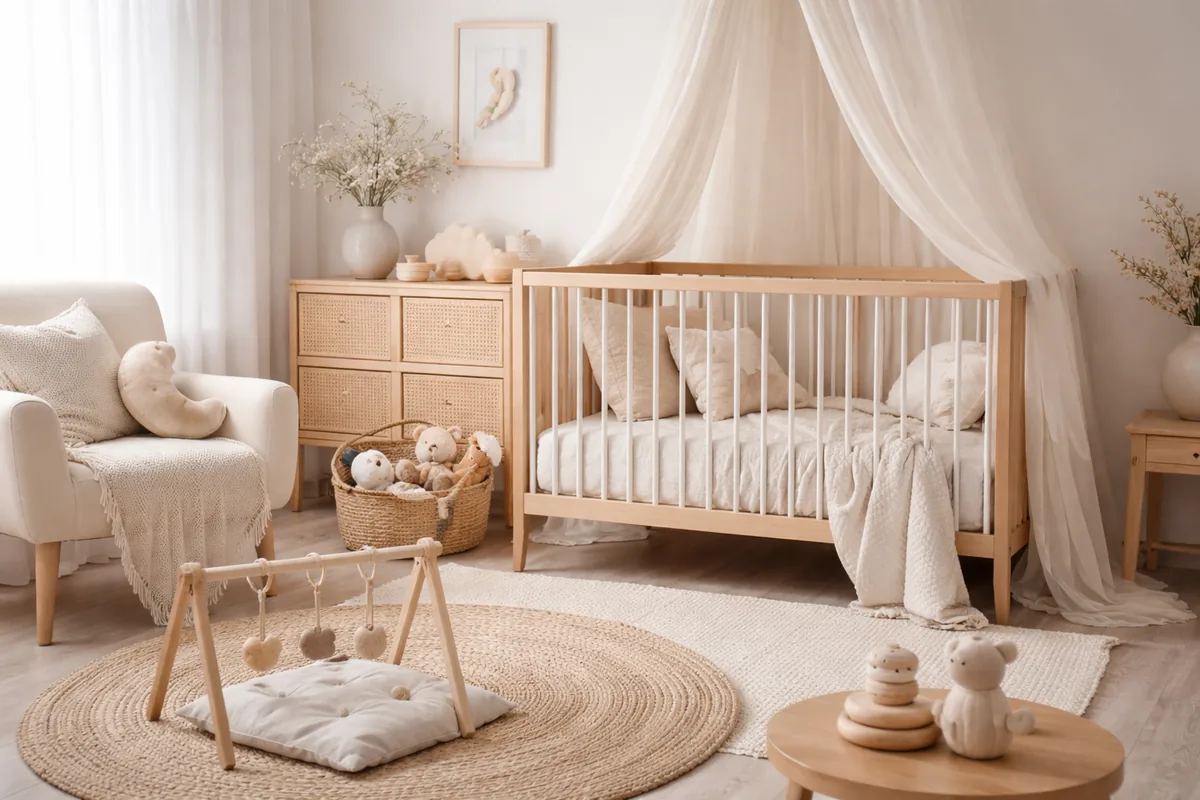 Quels accessoires de puériculture pour une chambre d'enfant chic et apaisante